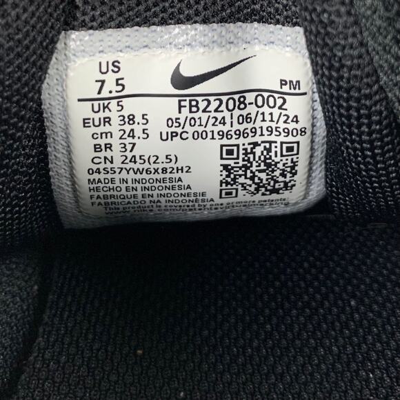 Nike Revolution 7 Running Shoes Black Sneakers FB2208-002 Women's 7.5 - Picture 6 of 10